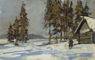 Winterlandschaft von Konstantin Alekseevich Korovin